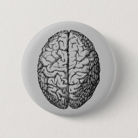 Brain Ronde Button 5,7 Cm (Voorkant)