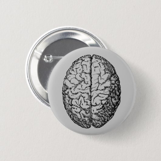 Brain Ronde Button 5,7 Cm (Voorkant /achterkant)