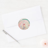 Brain Ronde Sticker (Envelop)