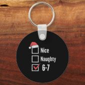 Brain Rot 6-7 Meme Leuk Stout 67 Kerst Grappig Sleutelhanger (Voorkant)