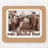 Brain Rotting Funny Retro Foto Slogan Muismat (Voorkant)