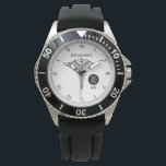 Brain Science/Neuroloog Persoonlijke naam Horloge<br><div class="desc">Elegant en professioneel gepersonaliseerd horloge op maat van een neuroloog,  psychiater of professionals op het gebied van hersengezondheid.</div>