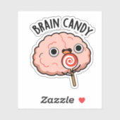 Brain Snoep Funny Brain Anatomy Pun Sticker (Vel)