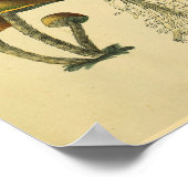 Brain Spinal Nerves Anatomie Mushrooms Kunst Afdru Poster (Hoek)