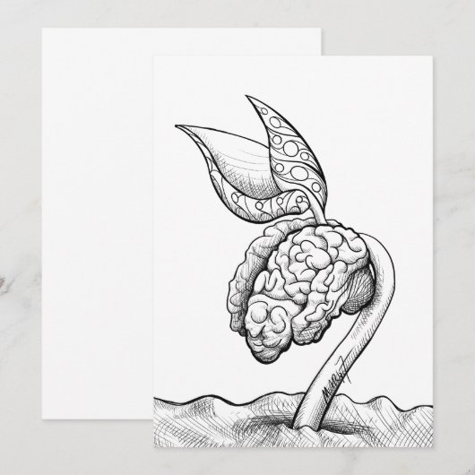 'Brain Stem' - 5x7 kaartprint Bedankkaart (Voorkant / Achterkant)