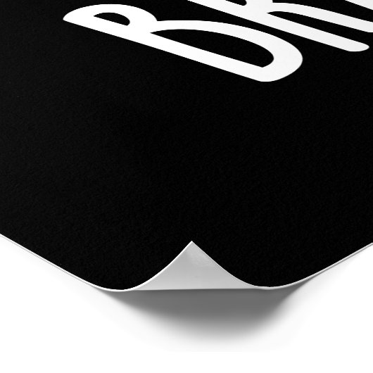 Brain Storm Funny Anatomy Pun Dark BG Poster (Hoek)