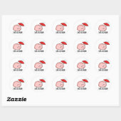 Brain Storm Funny Anatomy Pun Ronde Sticker (Vel)