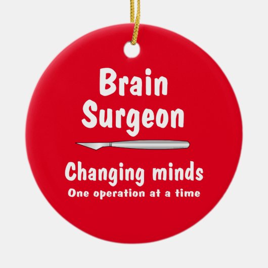 Brain Surgeon Keramisch Ornament (Voorkant)