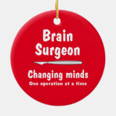 Brain Surgeon Keramisch Ornament (Achterkant)