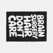 Brain Surgery Recovery Art For Men Women St Brain Fleece Deken (Voorkant (Horizontaal))