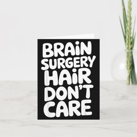 Brain Surgery Recovery Art For Men Women St Brain  Kaart (Voorkant)
