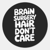 Brain Surgery Recovery Art For Men Women St Brain Ronde Sticker (Voorkant)