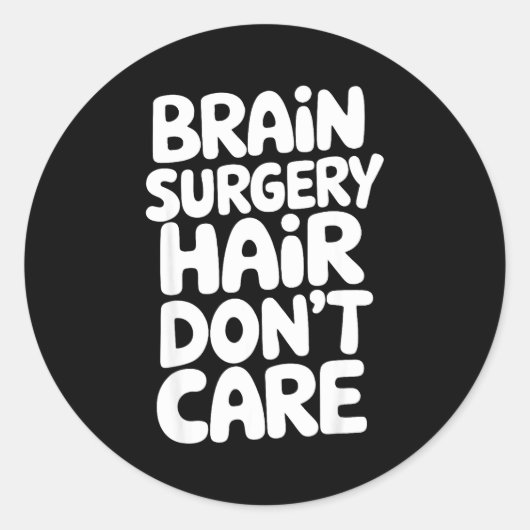 Brain Surgery Recovery Art For Men Women St Brain  Ronde Sticker (Voorkant)