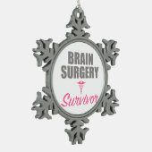 Brain Surgery Tin Sneeuwvlok Ornament (Links)