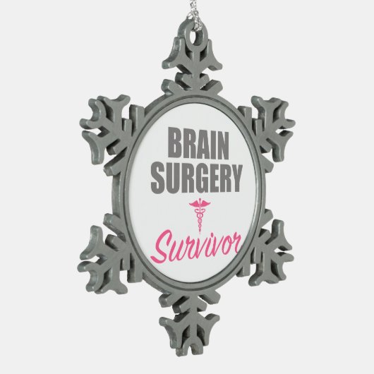Brain Surgery Tin Sneeuwvlok Ornament (Links)