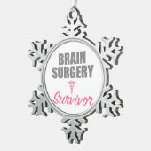 Brain Surgery Tin Sneeuwvlok Ornament (Rechts)