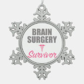 Brain Surgery Tin Sneeuwvlok Ornament (Voorkant)