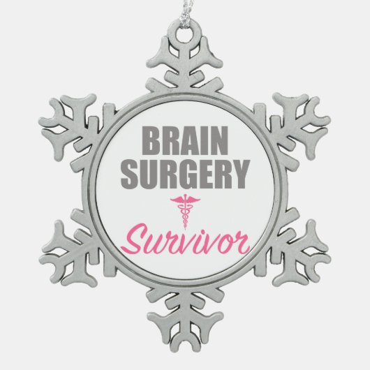 Brain Surgery Tin Sneeuwvlok Ornament (Voorkant)