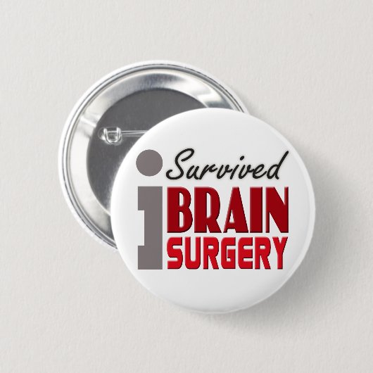Brain Survivor Button (Voorkant /achterkant)