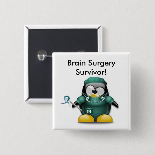Brain Survivor Button (Voorkant /achterkant)