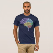 Brain T-Shirt (Donker) (Voorkant volledig)