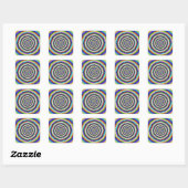 Brain Teaser Vierkante Sticker (Vel)