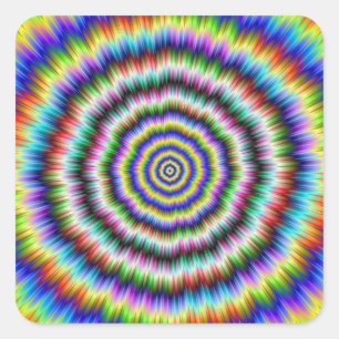Brain Teaser Vierkante Sticker