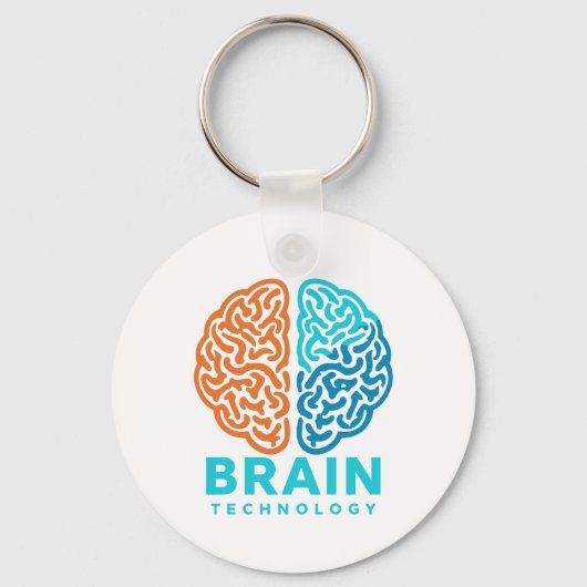 Brain Technology - Split Hemispheres Mind Sleutelhanger (Voorkant)