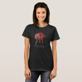 Brain tegen hartkool ontwerp t-shirt (Voorkant volledig)