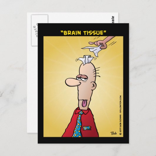 "Brain Tissue" Briefkaart (Voorkant / Achterkant)