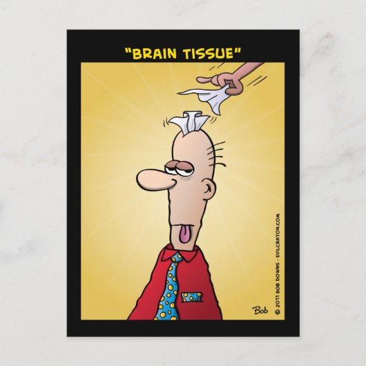 "Brain Tissue" Briefkaart (Voorkant)