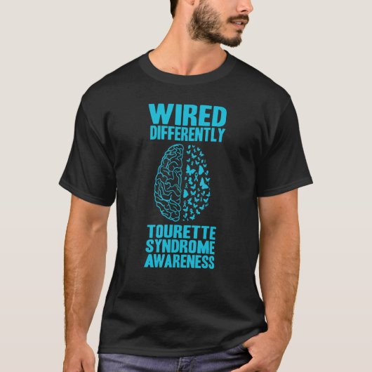 Brain Tourette Syndrome Awareness T-shirt (Voorkant)