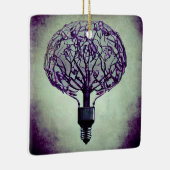 Brain Tree Lightbulb Keramisch Ornament (Rechts)