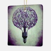 Brain Tree Lightbulb Keramisch Ornament (Links)