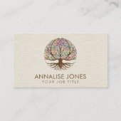 Brain Tree of life - Colorful Leaves Visitekaartje (Voorkant)