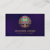 Brain Tree of life - Colorful Leaves Visitekaartje (Voorkant)