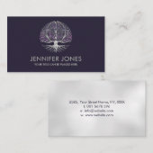 Brain Tree of life - Fluoriet en Pearl Visitekaartje (Voorkant / Achterkant)