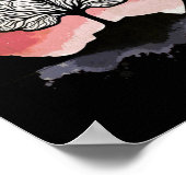 Brain Tree Sunset-illustraties Poster (Hoek)