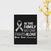 Brain Tumor Awareness - Brain Cancer Support Kaart (Gele Bloem)
