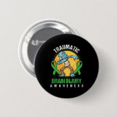 Brain Tumor Awareness Brain Surgery Gift Traumatic Ronde Button 5,7 Cm (Voorkant /achterkant)