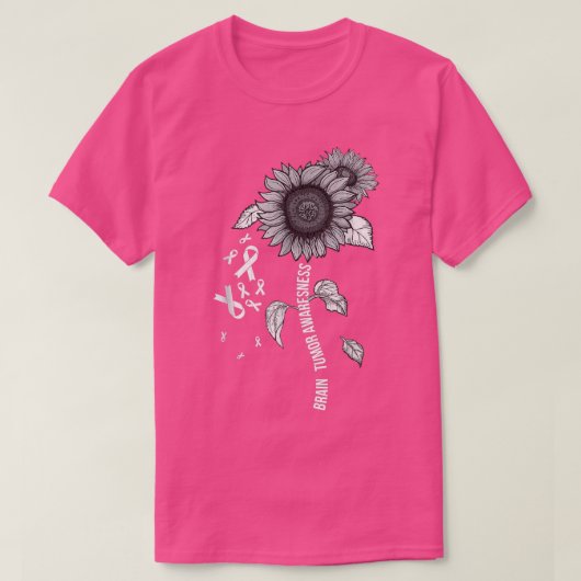 Brain Tumor Awareness Cancer Brain Cancer Sunflow T-shirt (Design voorkant)
