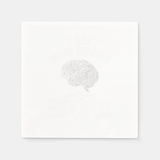 Brain Tumor Awareness Gift I had Brain Surgery Whi Servet (Voorkant)