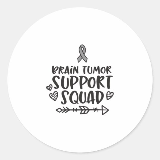 Brain Tumor Awareness, hersentumor Ronde Sticker (Voorkant)