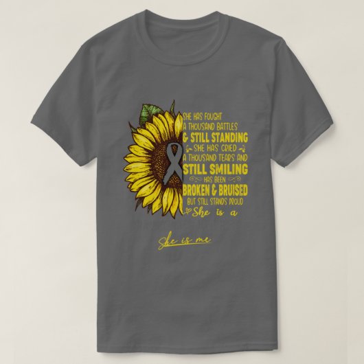 Brain Tumor Awareness is A Brain Tumor Warrior T-shirt (Design voorkant)