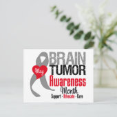 Brain Tumor Awareness Maand Briefkaart (Staand voorkant)