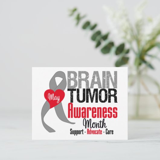 Brain Tumor Awareness Maand Briefkaart (Staand voorkant)