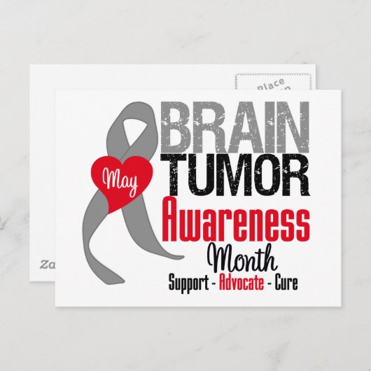 Brain Tumor Awareness Maand Briefkaart (Voorkant / Achterkant)