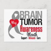 Brain Tumor Awareness Maand Briefkaart (Voorkant)