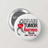Brain Tumor Awareness Maand Ronde Button 5,7 Cm (Voorkant /achterkant)