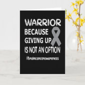 Brain Tumor Awareness Month Brain Tumor Warrior Kaart (Gele Bloem)